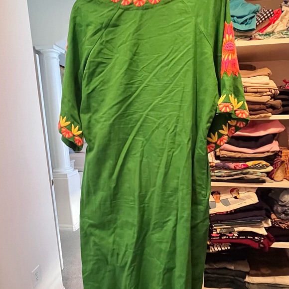 Frances Valentine embroidered long caftan size 4 - Picture 7 of 8